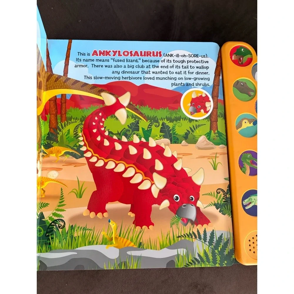 Noisy‎ Dinosaurs 10 Cool Dinosaur Sounds Interactive Board Book Tested Working